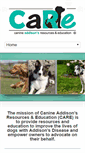 Mobile Screenshot of canineaddisons.org